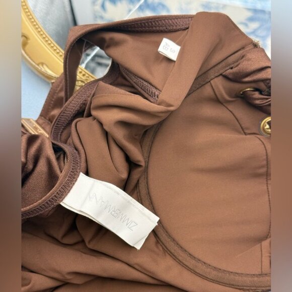 🆕 ZIMMERMANN 🧿 NWOT Devi Balconette Eyelet 1PC Bathing Suit, Sz 3AB US 8 - 10 - Picture 15 of 16